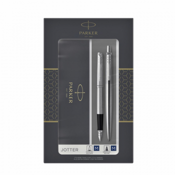 Комплект Parker Royal Jotter St.Steel СТ(химикал и писалка)