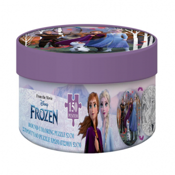 Двустранен пъзел за оцветяване, 150 части,  Frozen