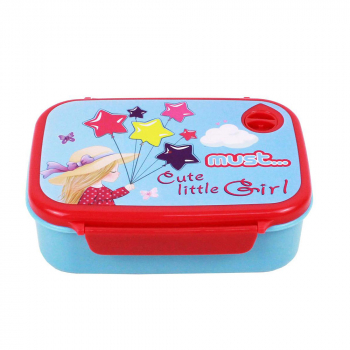 Кутия за храна Must - Cute Little Girl - синя