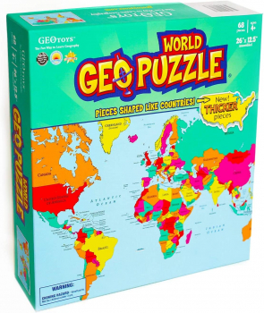 Пъзел карта на света. GEOpuzzle World