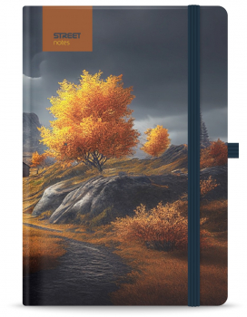 Бележник с ластик A5 Street - Trees Serenity