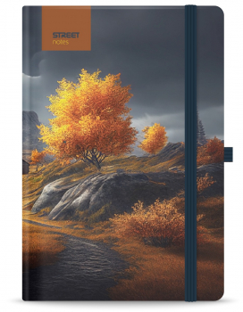 Бележник с ластик A6 Street - Trees Serenity