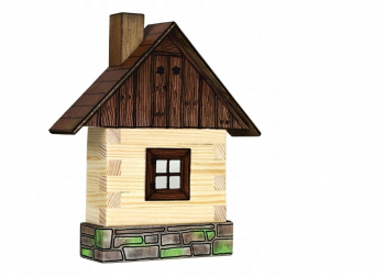 Хоби макет за сглобяване Walachia, модел W01C - Дървена къща за стена