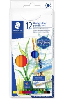 Акварелни моливи Staedtler Design Journey, 12 цвята (14610C C12)