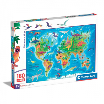 Clementoni Пъзел - Super Dinosaurus Map, 180 части