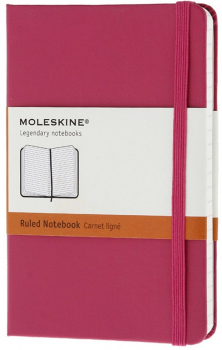 Джобен тефтер (бележник) с твърди корици Moleskine Classic – Пурпурен, линирани листа