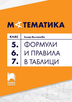 Формули и правила в таблици. Математика 5–7 клас - 2024 г. (Просвета)