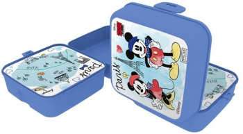Кутия за храна Disney - Мики и Мини Маус, 1000 ml, синя