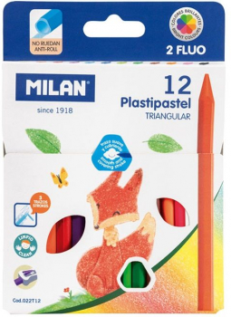 12 цвята пластипастели Milan