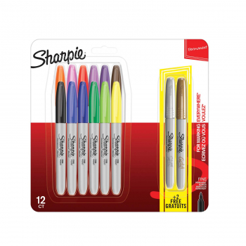 Комплект перманентни маркери Sharpie, 12+2 броя