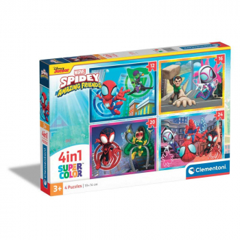 Clementoni 4 в 1 Пъзел - Spidey and His Amazing Friends