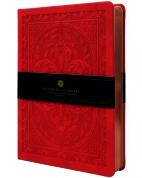 Victoria's тефтер Old Book (червен)