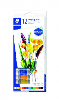 Акрилни бои Staedtler Design Journey, 12 цвята х 12ml 