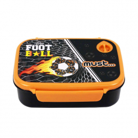 Кутия за храна Must - True Footboll - оранжева