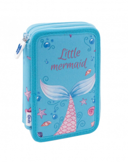 Несесер двоен зареден Little mermaid, 20х13 cm