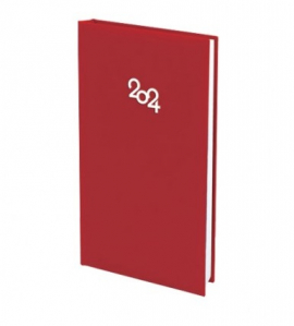 Бележник с дати 8х16 книговинил (бордо)