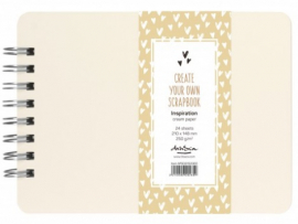 Scrapbook Inspiration Cream спирала - 24 листа A5