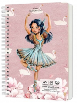 Скицник Having a lovely Time - 60 листа A5, Clara
