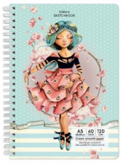 Скицник Having a lovely Time - 60 листа A5, Isadora