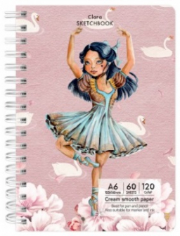 Скицник Having a lovely Time - 60 листа A6, Clara