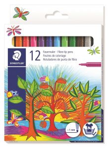 Флумастери Staedtler 325, 12 цвята