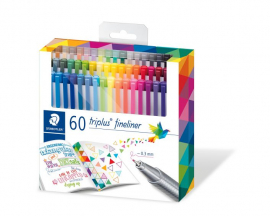 Комплект тънкописци Staedtler, 60 цвята