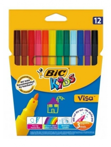 Флумастери BIC Kids Visa (12 цвята)